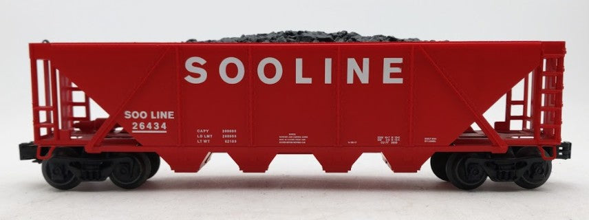 Lionel 6-26434 O Gauge Soo Line 4-Bay Hopper Car #26434 EX