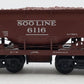 Lionel 6-6116 O Gauge SOO Line Ore Car #6116 w/ Ore Load EX
