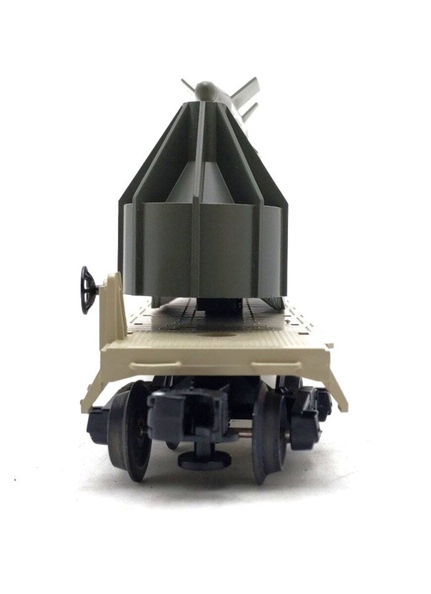 Lionel 6-23013 O Gauge US Army USAX Operating Missile Launching Flat Car LN