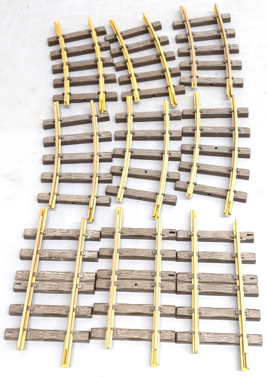 LGB G Scale Curved/Straight Track Sections 600mm-6": 1102, 10150 [9] VG
