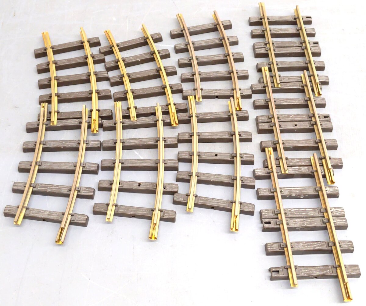 LGB G Scale Curved/Straight Track Sections 600mm-6": 1102, 10150 [9] VG