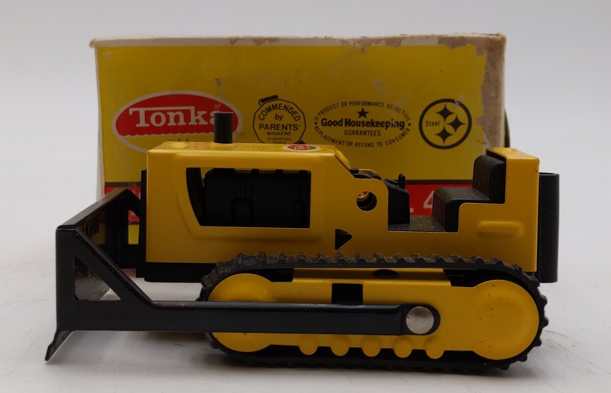 Tonka 495 1:50 Scale Pressed Steel Yellow Bulldozer LN/Box