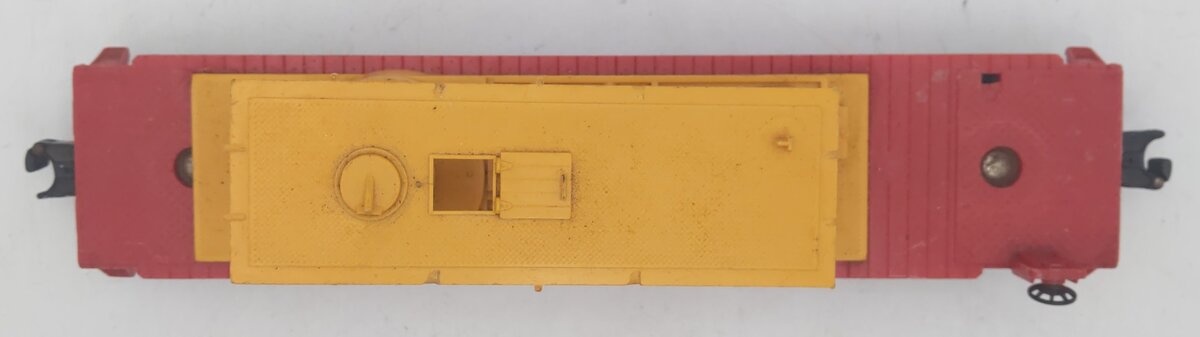 Lionel 6812 Vintage O Operating Track Maintenance Car w/Yellow Superstructure EX