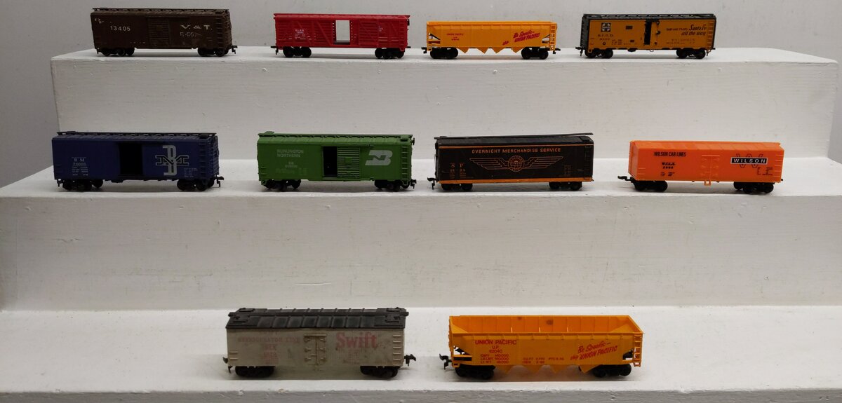 Life Like & Other Assorted HO Scale Freight Cars [10] #9134 #2996 #74005 #508590 EX