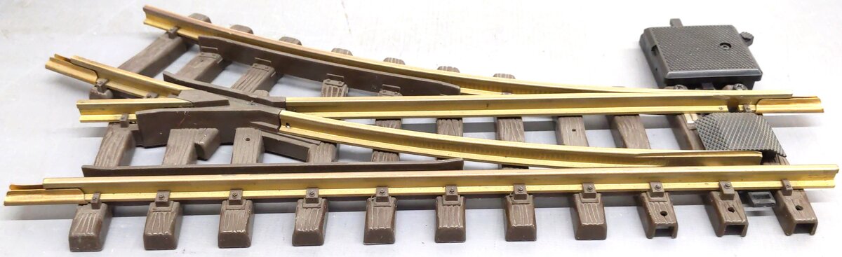 LGB 12050 G Brass 30° Right Hand R1 Remote Electric Switch Turnout EX