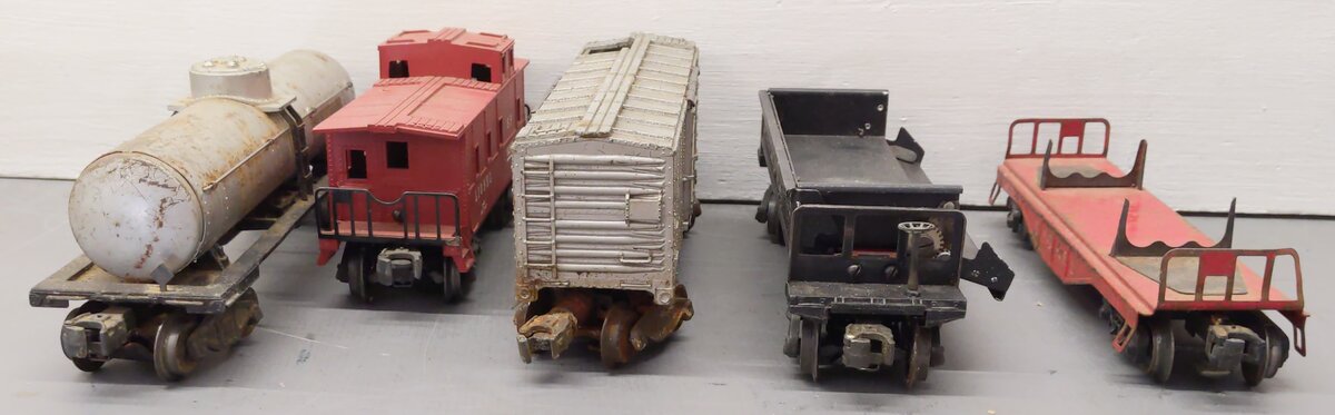Lionel Vintage O Gauge Freight Cars #3454,6257,3469,6555 [5] VG