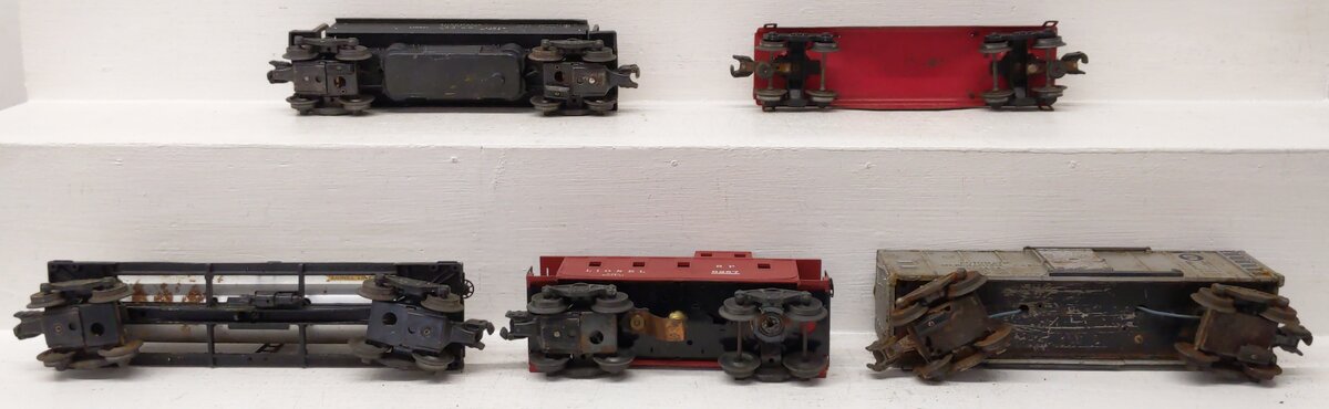 Lionel Vintage O Gauge Freight Cars #3454,6257,3469,6555 [5] VG
