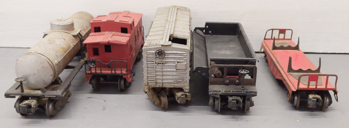 Lionel Vintage O Gauge Freight Cars #3454,6257,3469,6555 [5] VG