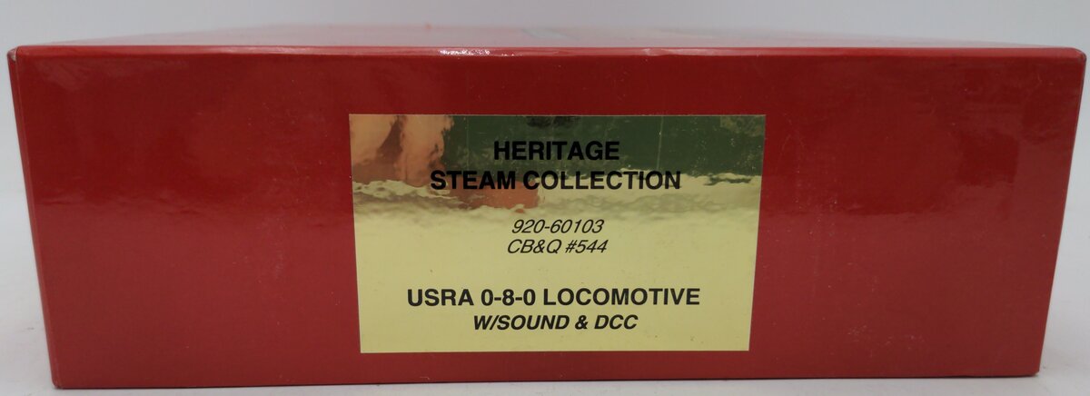 Proto 2000 920-60103 HO Scale CB&Q USRA 0-8-0 Locomotive & Tender W/Sound & DCC EX/Box