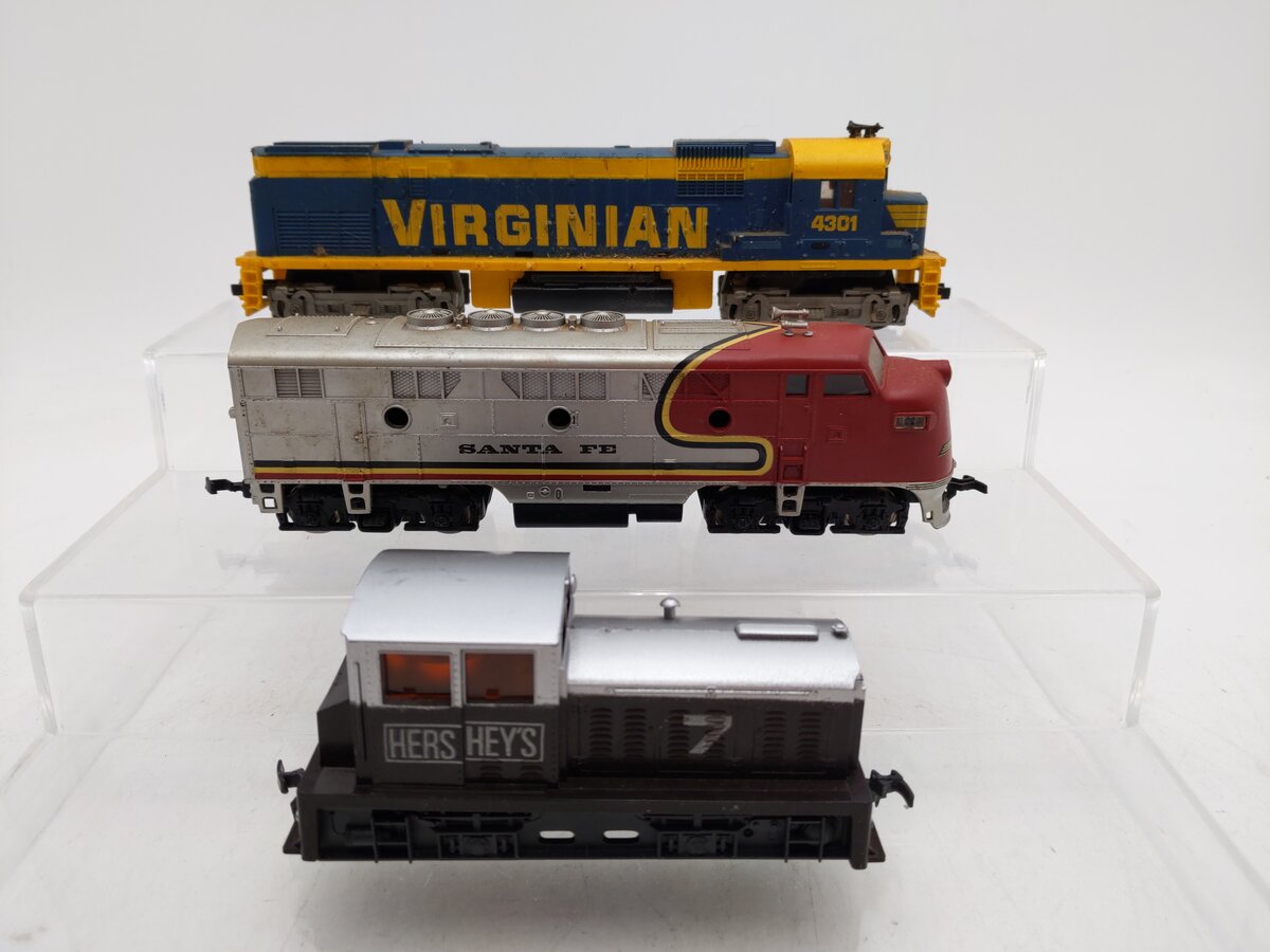 Model Power, Tyco, and Playart Assorted HO Powered/Dummy Diesel Locomotives [3] EX
