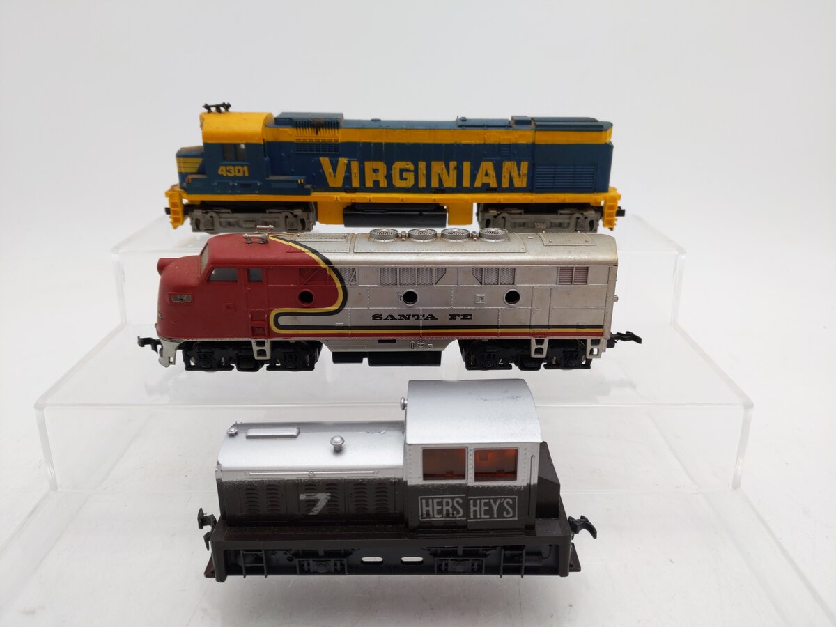 Model Power, Tyco, and Playart Assorted HO Powered/Dummy Diesel Locomotives [3] EX