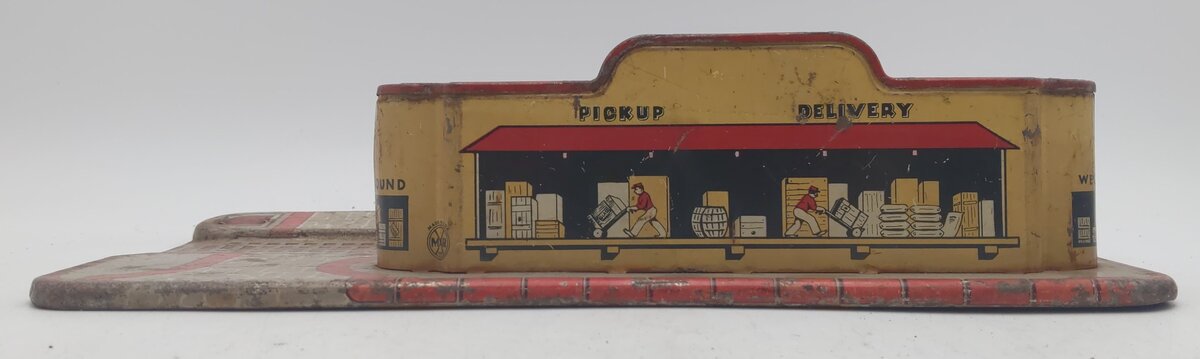 Marx 1430 Vintage O Prewar Lithograph Tinplate Union Station Terminal