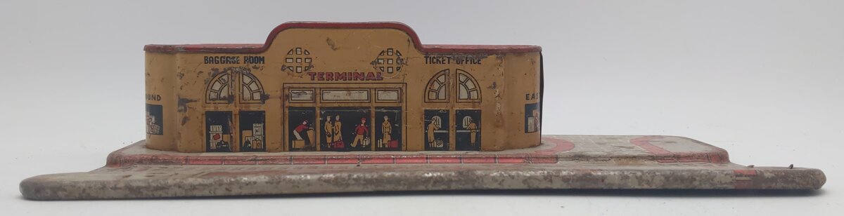 Marx 1430 Vintage O Prewar Lithograph Tinplate Union Station Terminal