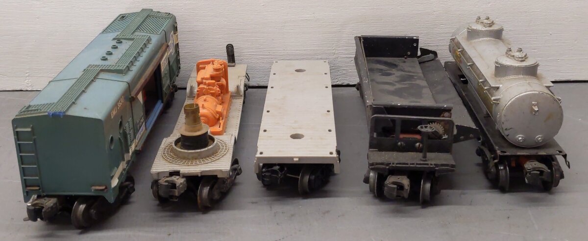 Lionel Vintage O Gauge Freight Cars #3469,3620,3530,2465 [5] VG