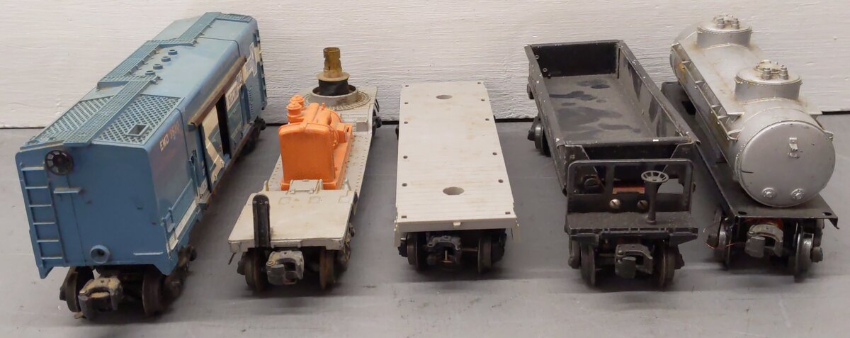 Lionel Vintage O Gauge Freight Cars #3469,3620,3530,2465 [5] VG