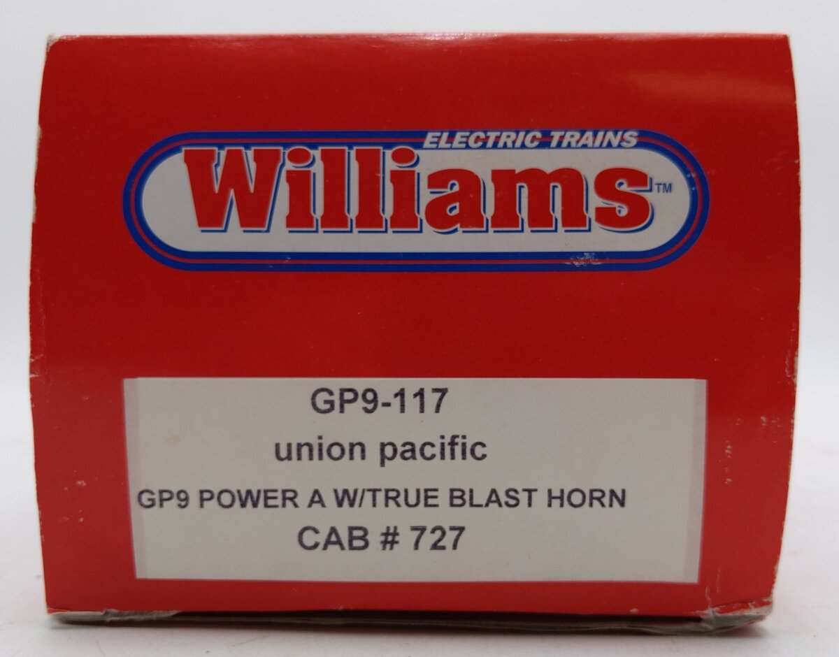 Williams GP9-117 O Gauge Union Pacific GP-9 Power A w/Horn #727 EX/Box