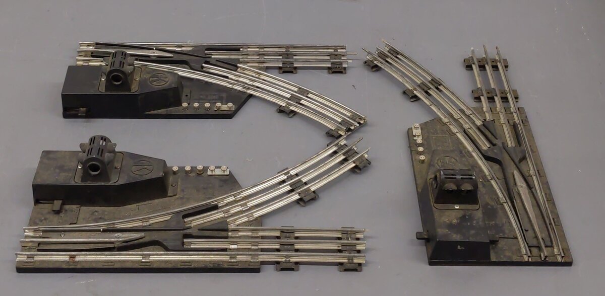 K-Line 27514 O Left and Right Hand Manual Track Switchers [3] VG