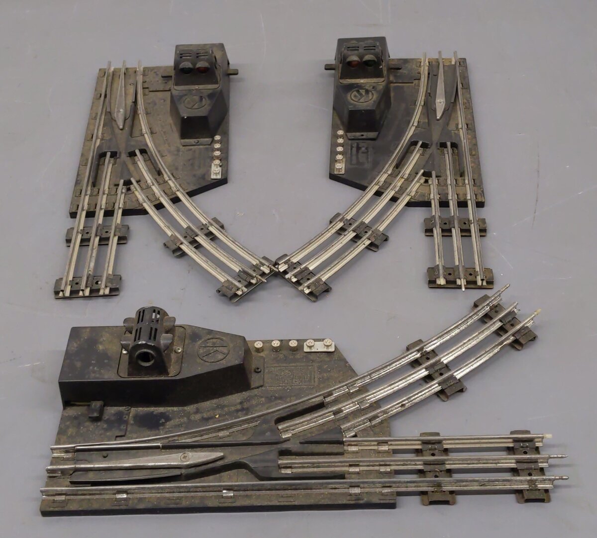 K-Line 27514 O Left and Right Hand Manual Track Switchers [3] VG