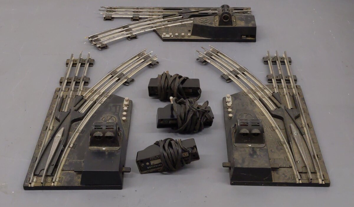 K-Line 27514 O Left and Right Hand Manual Track Switchers [3] VG