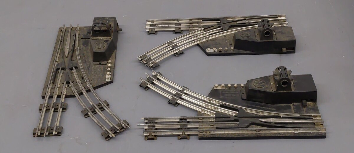 K-Line 27514 O Left and Right Hand Manual Track Switchers [3] VG