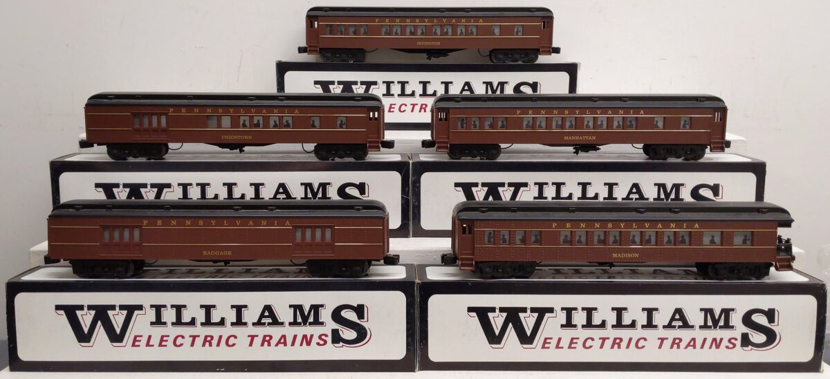 Williams O Gauge Pennsylvania 5-Car Madison Set EX/Box