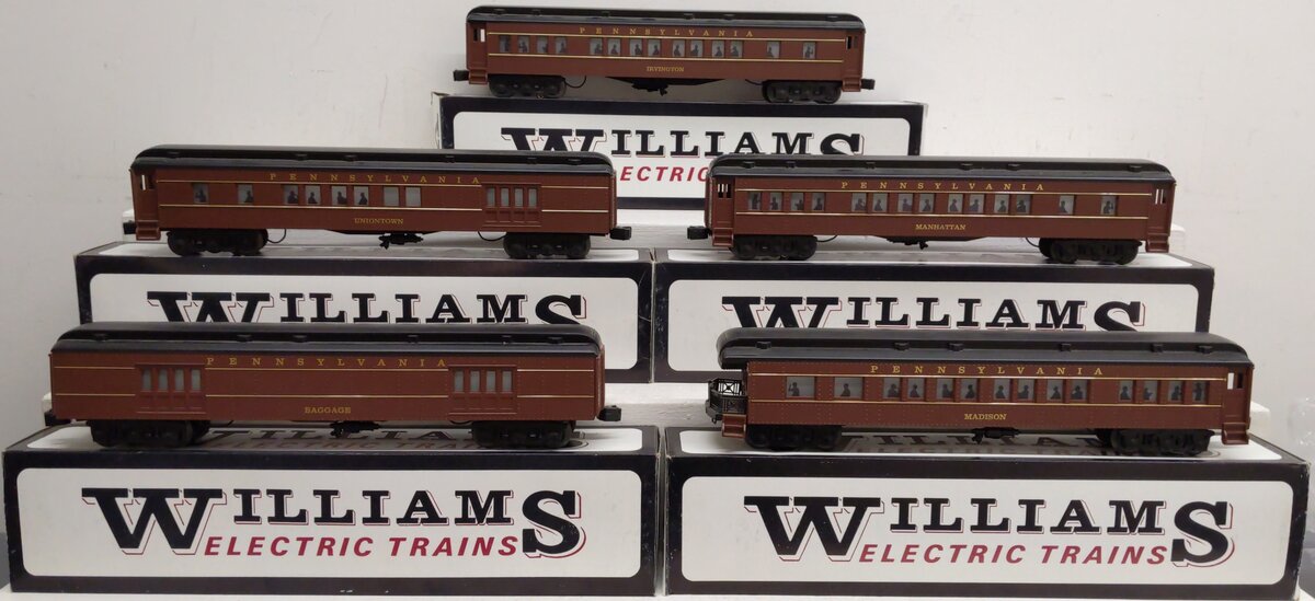 Williams O Gauge Pennsylvania 5-Car Madison Set EX/Box