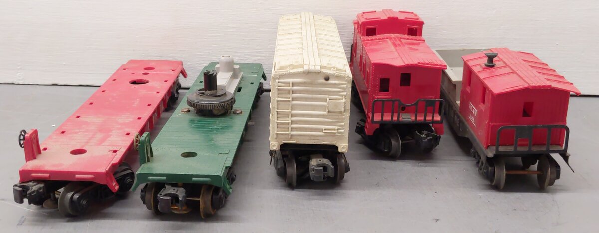 Lionel Vintage O Gauge Freight Cars #6511-2,3509,6119,3472 [5] VG