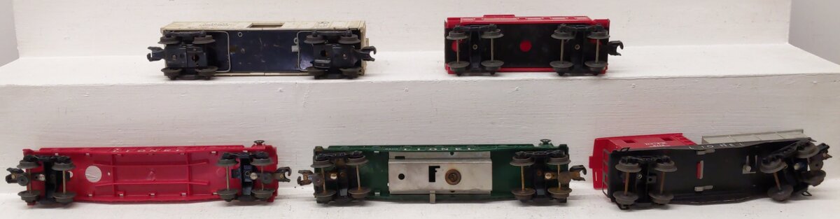 Lionel Vintage O Gauge Freight Cars #6511-2,3509,6119,3472 [5] VG