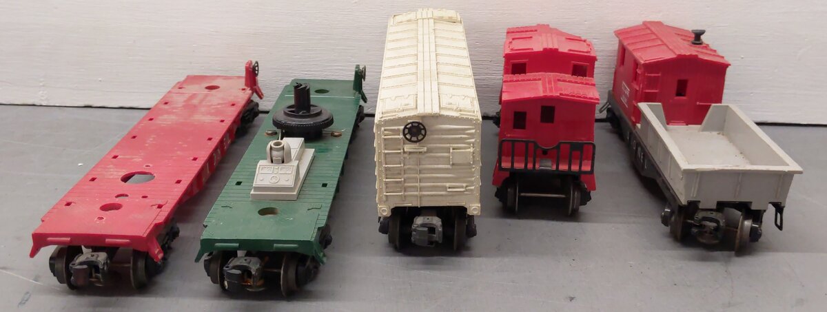 Lionel Vintage O Gauge Freight Cars #6511-2,3509,6119,3472 [5] VG