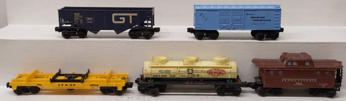 Lionel Vintage Custom O Gauge Freight Cars #16715,9148,9079,9162 [5] VG