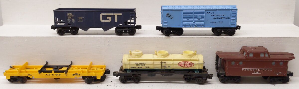 Lionel Vintage Custom O Gauge Freight Cars #16715,9148,9079,9162 [5] VG