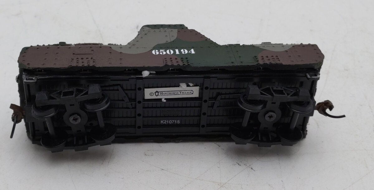 Hawthorne Village Bachmann HO Scale WWII Artillery Car #650194 LN