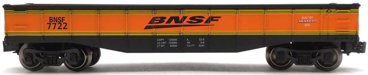 Menards 279-7026 O Gauge BNSF Gondola Car #7722 LN/Box