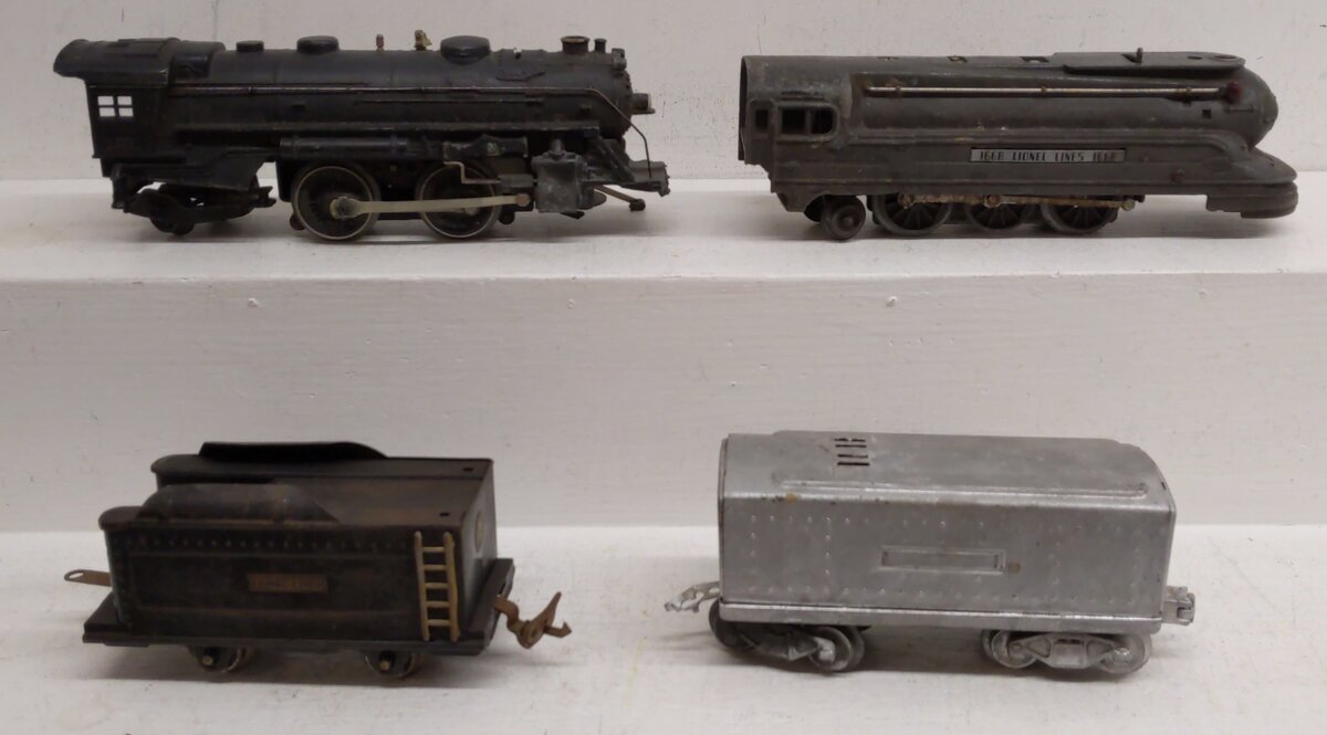 Lionel O Gauge Assorted Post/Pre-war Assorted Locomotives & Tenders [4]