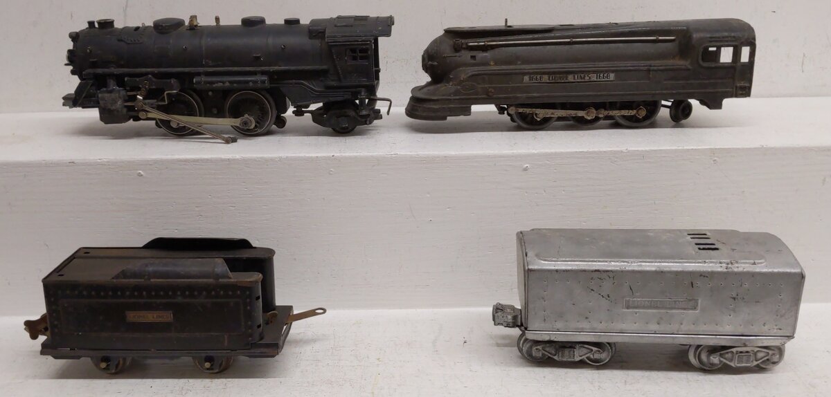 Lionel O Gauge Assorted Post/Pre-war Assorted Locomotives & Tenders [4]