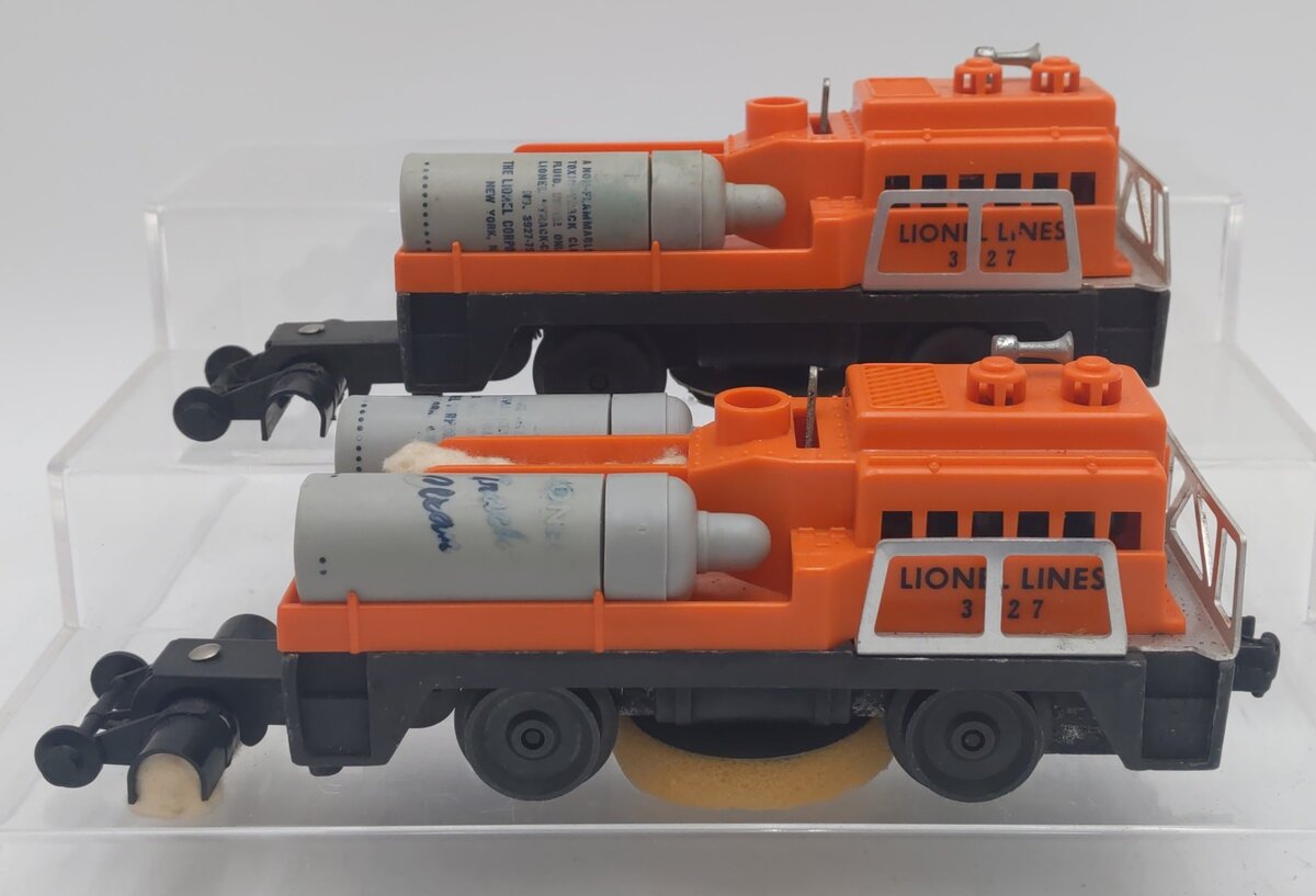 Lionel O Vintage Postwar Motorized Track Cleaner Cars: 3927 [2] EX