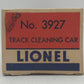 Lionel O Vintage Postwar Motorized Track Cleaner Cars: 3927 [2] EX