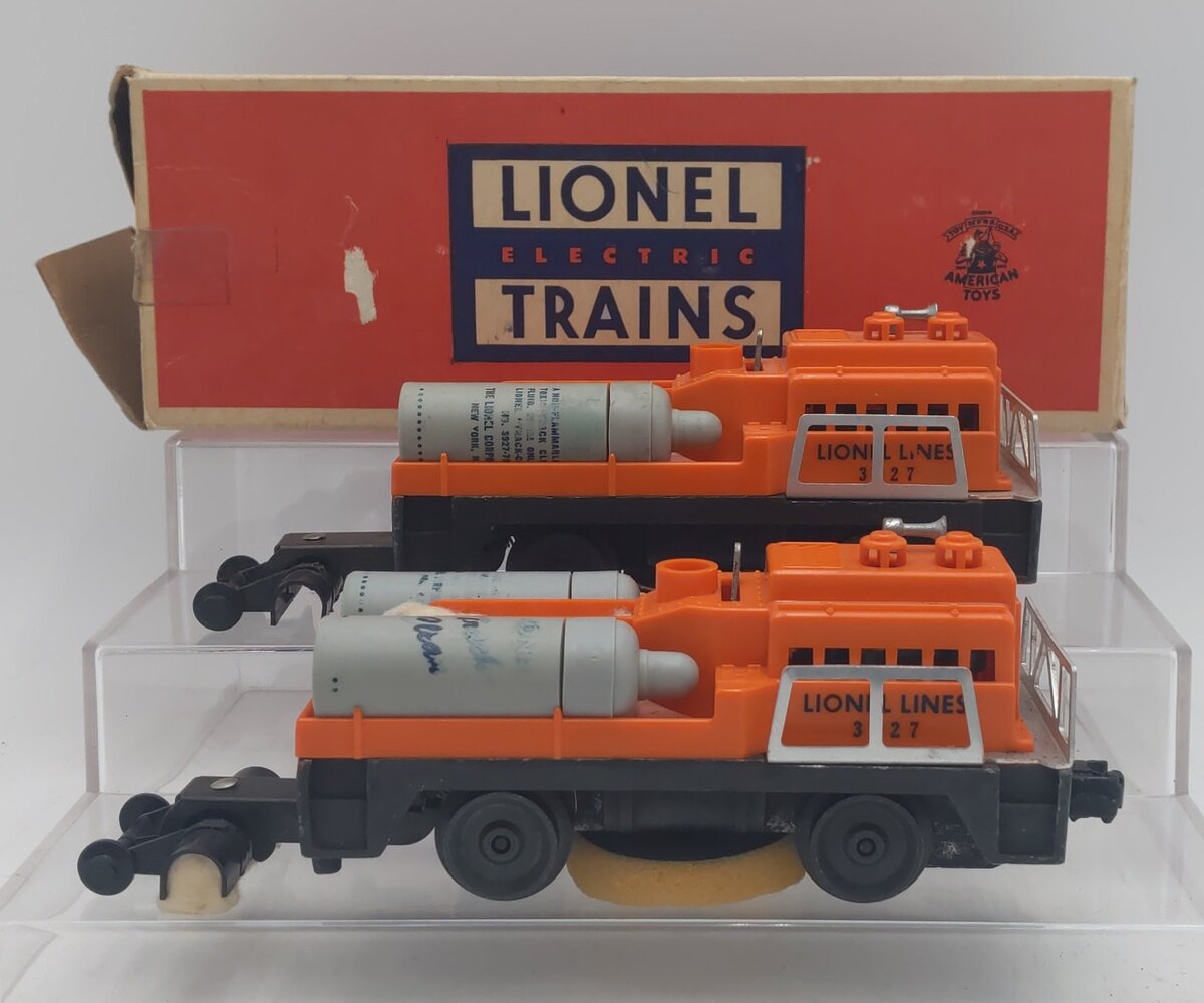 Lionel O Vintage Postwar Motorized Track Cleaner Cars: 3927 [2] EX