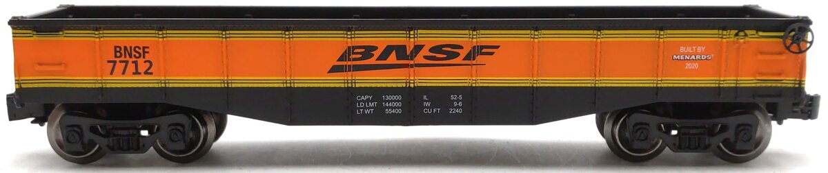 Menards 279-7026 O Gauge BNSF Gondola Car #7712 LN/Box