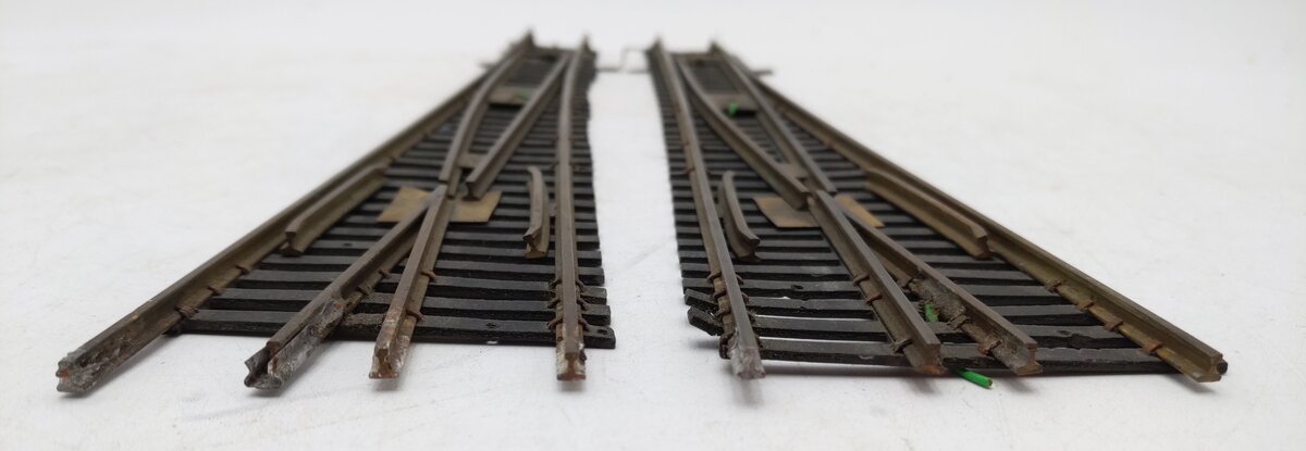 Generic Brass S Gauge Left Hand Turnouts [2] VG
