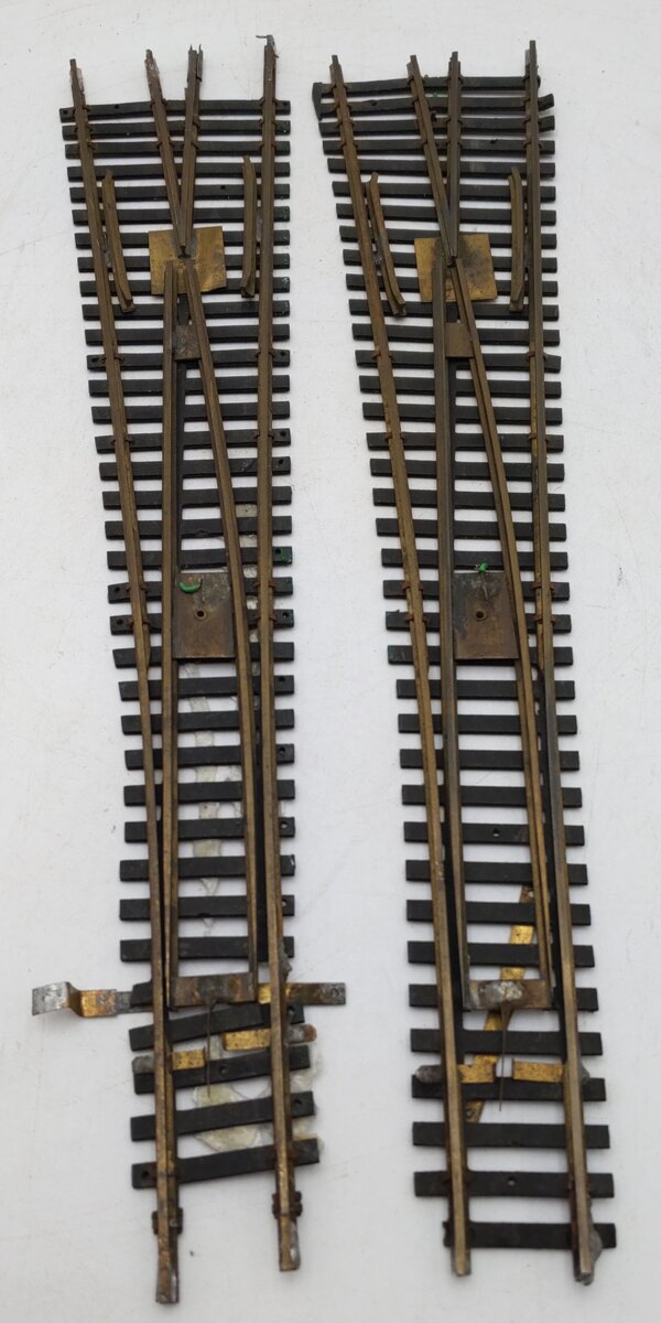 Generic Brass S Gauge Left Hand Turnouts [2] VG