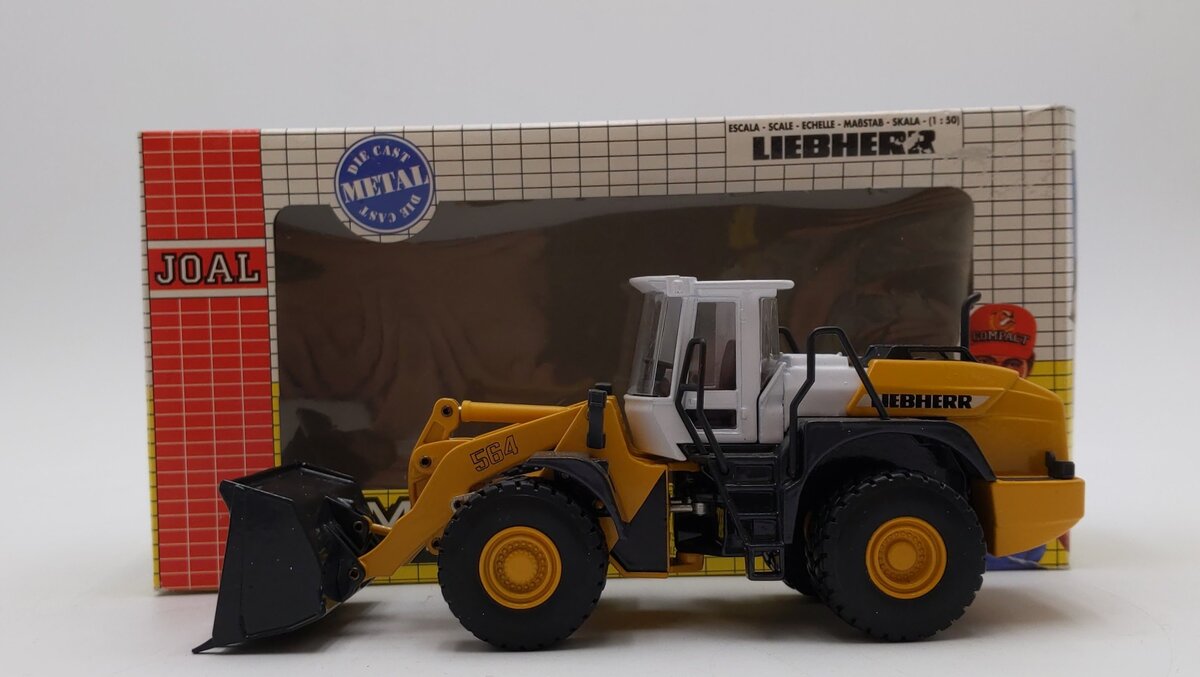 Joal 263 1:50 Scale Articulated Wheel Loader Liebherr L564 Die-Cast Metal LN/Box