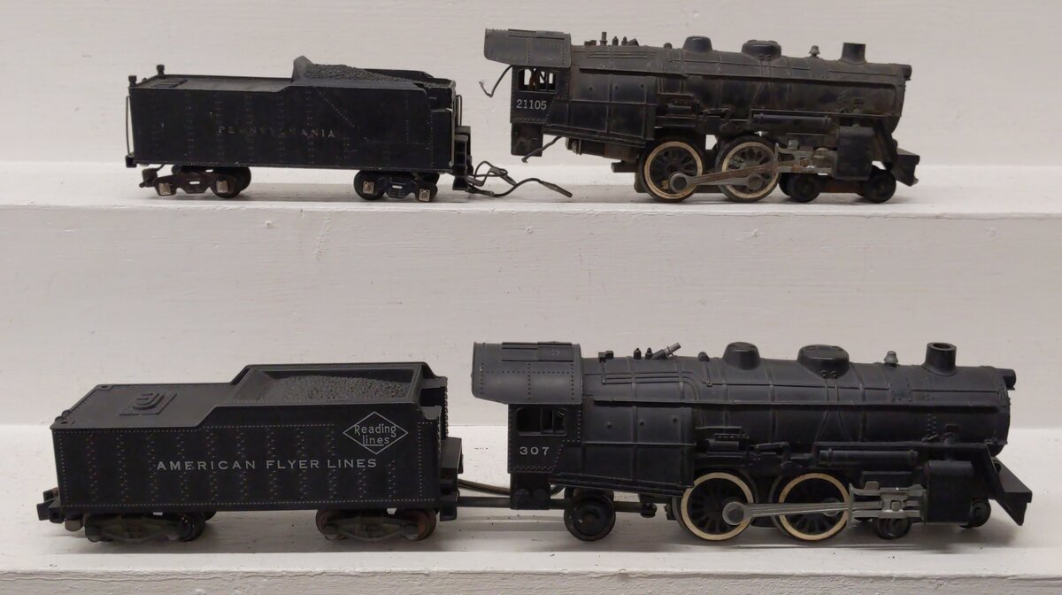 American Flyer S Scale Steam Locomotives & Tenders [2] EX