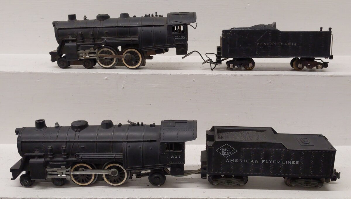American Flyer S Scale Steam Locomotives & Tenders [2] EX