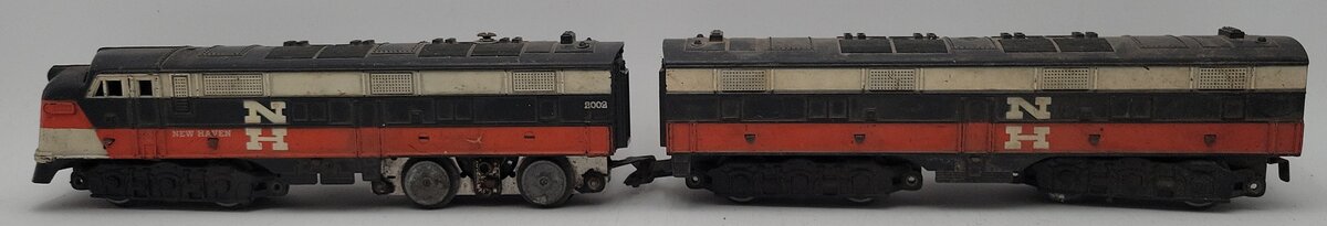 Marx 2002 Vintage O Gauge New Haven AB Diesel Locomotive Set