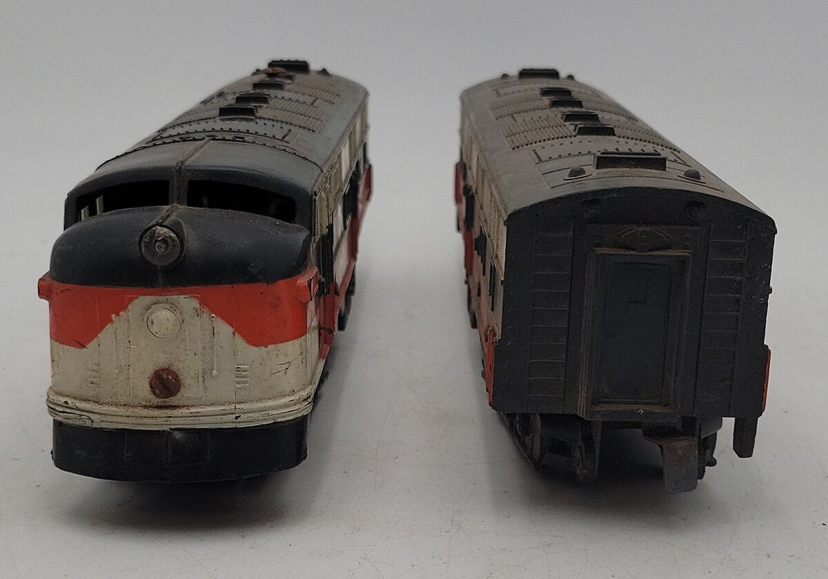 Marx 2002 Vintage O Gauge New Haven AB Diesel Locomotive Set