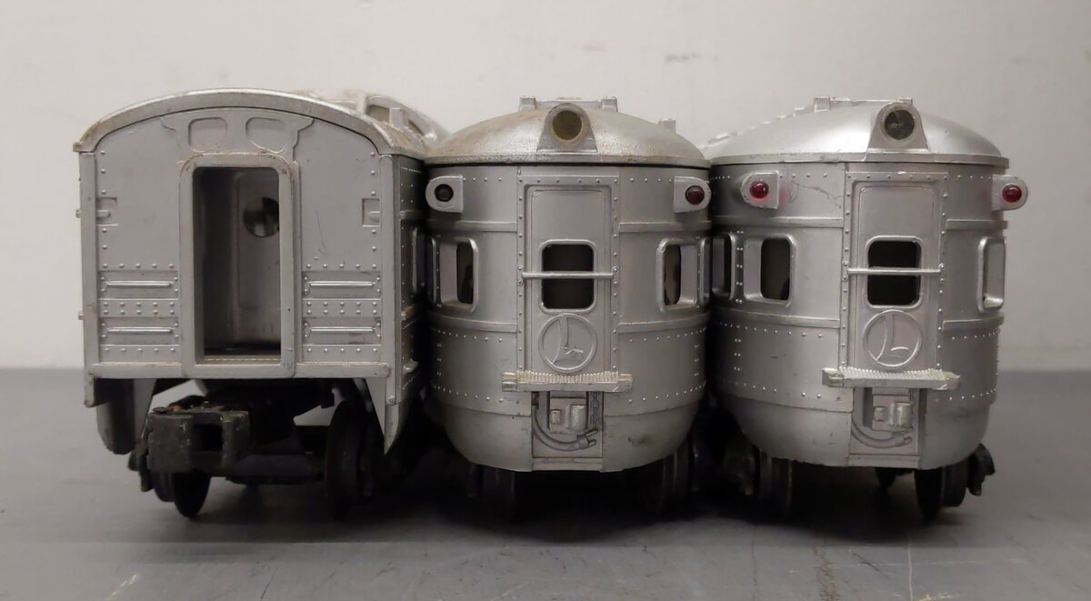 Lionel O Gauge Assorted Lionel Lines Passenger Cars: 2432, 2436, 2436 [3] VG