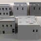 Generic Custom S Scale 3D Printed, Unpainted Town Buildings [5] EX