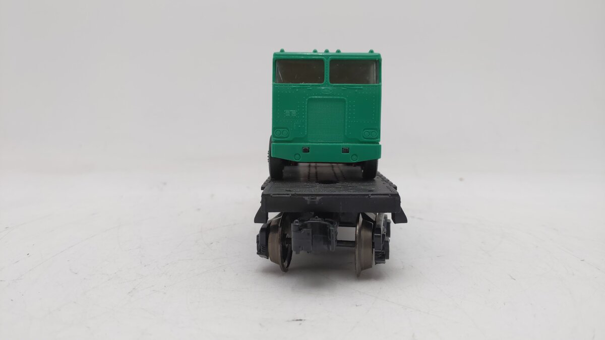 Lionel 6-9023 MKT O Flatcar w/ Green Truck EX