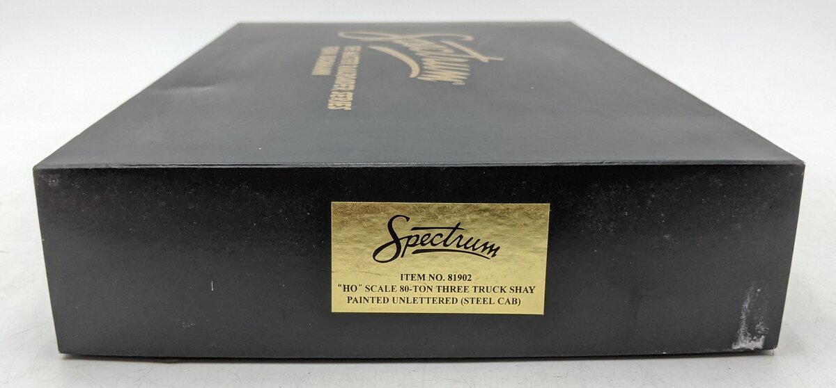 Bachmann 81902 HO Unlettered 80-Ton 3 Truck Shay with Steel Cab NIB